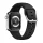 Apple Watch csatos szilikon óraszíj /fekete/ 40/41 és 42mm