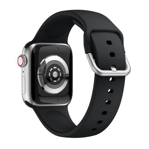 Apple Watch csatos szilikon óraszíj /fekete/ 40/41 és 42mm