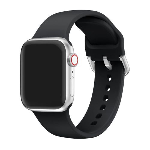 Apple Watch csatos szilikon óraszíj /fekete/ 40/41 és 42mm