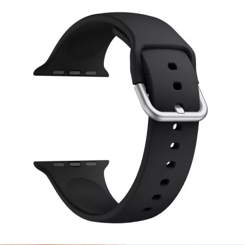 Apple Watch csatos szilikon óraszíj /fekete/ 40/41 és 42mm