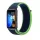 MYBANDZ Tépőzáras szövet óraszíj/zöld-kék Huawei Band 8-9
