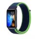 MYBANDZ Tépőzáras szövet óraszíj/zöld-kék Huawei Band 8-9