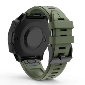 MYBANDZ Sportos szilikon óraszíj - khaki (Garmin 22mm QF)