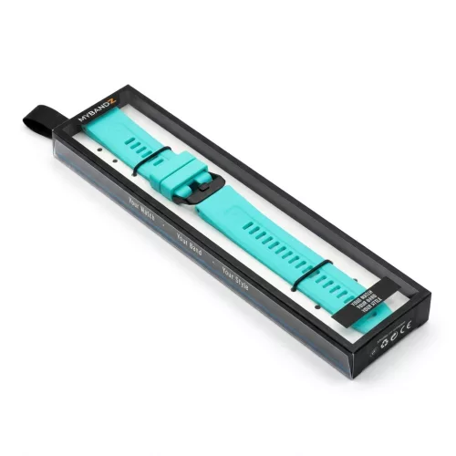 MYBANDZ Sportos szilikon óraszíj - menta (Garmin 22mm QF)
