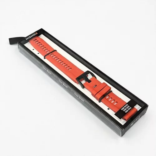 MYBANDZ Sportos szilikon óraszíj - piros (Garmin 22mm QF)