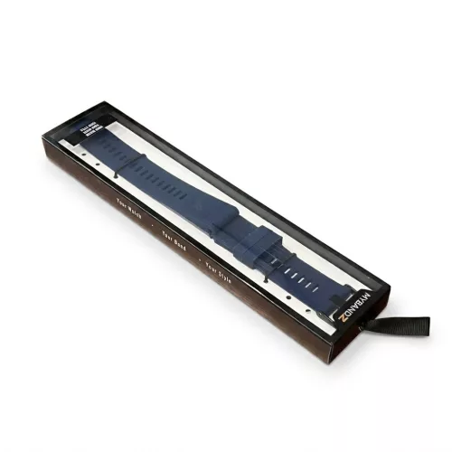 MYBANDZ Sportos szilikon óraszíj - mélykék (Garmin 22mm QF)