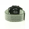 MYBANDZ Tépőzáras rugalmas szövet óraszíj / olivazöld / 22mm