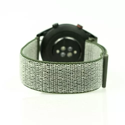 MYBANDZ Tépőzáras rugalmas szövet óraszíj / olivazöld / 22mm