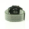MYBANDZ Tépőzáras rugalmas szövet óraszíj / olivazöld / 22mm