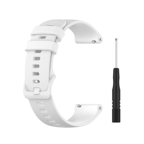 MYBANDZ Sportos szilikon óraszíj - fehér (Garmin 22mm órákhoz QR)