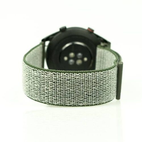 MYBANDZ Tépőzáras rugalmas szövet óraszíj / olivazöld / 20mm