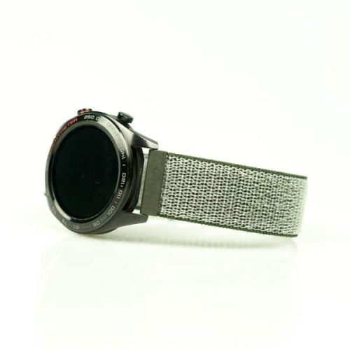 MYBANDZ Tépőzáras rugalmas szövet óraszíj / olivazöld / 20mm