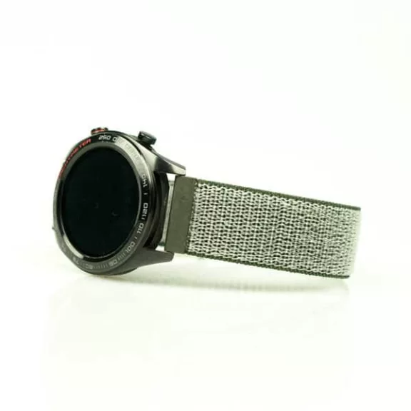 MYBANDZ Tépőzáras rugalmas szövet óraszíj / olivazöld / 20mm