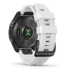 MYBANDZ Sportos szilikon óraszíj - fehér (Garmin 22mm órákhoz QF)