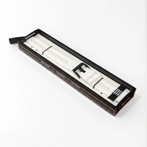 MYBANDZ Sportos szilikon óraszíj - fehér (Garmin 26mm QF)