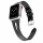 Apple Watch lélegző bőróraszíj /fekete/ - 40/41 és 42mm