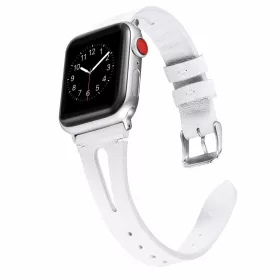   Apple Watch lélegző bőróraszíj /fehér/ - 40/41 és 42mm