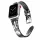 Apple Watch lélegző bőróraszíj /fekete-virágmintás/ - 40/41 és 42mm