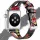 Apple Watch lélegző bőróraszíj /pink virág/ - 40/41 és 42mm