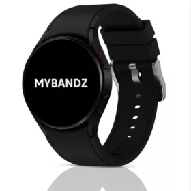   MYBANDZ Szilikon óraszíj Galaxy Watch 4-5-6-7/fekete-rés nélkül/ 20mm