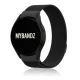 MYBANDZ Milánói mágneses fém óraszíj /fekete-rés nélkül/ 20mm