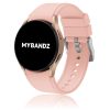 MYBANDZ Szilikon óraszíj Galaxy Watch 4-5-6-7/rózsaszín-rés nélkül/ 20mm