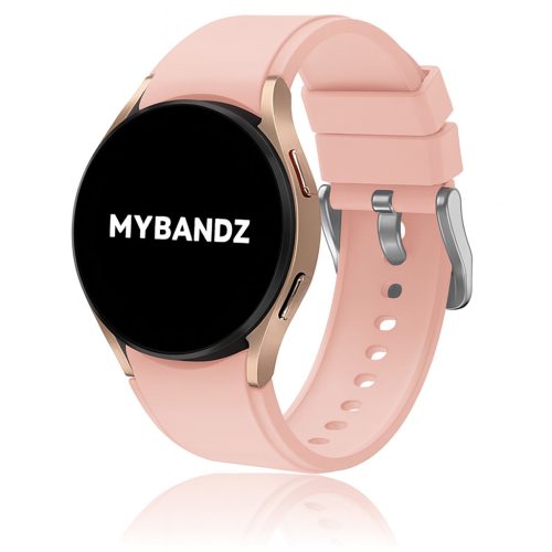 MYBANDZ Szilikon óraszíj Galaxy Watch 4-5-6-7/rózsaszín-rés nélkül/ 20mm