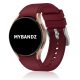 MYBANDZ Szilikon óraszíj Galaxy Watch 4-5-6-7/piros-rés-nélüli/ 20mm