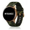MYBANDZ Szilikon óraszíj rosegold csattal (álca zöld) / 22mm