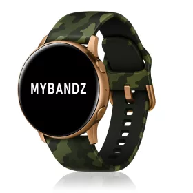   MYBANDZ Szilikon óraszíj rosegold csattal (álca zöld) / 22mm