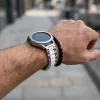 MYBANDZ Klasszikus fém óraszíj /ezüst-fehér/ / 22mm