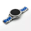 MYBANDZ Klasszikus fém óraszíj /ezüst-kék/ / 22mm