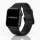 Apple Watch karbonszálas bőróraszíj / fekete / 44/45/46/49 mm