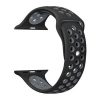 Apple Watch lélegző szilikon óraszíj /fekete-szürke/ 40/41 és 42mm