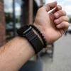 Apple Watch rugalmas szövet óraszíj /fekete/ 40/41 és 42mm