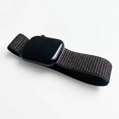 Apple Watch rugalmas szövet óraszíj /fekete/ 40/41 és 42mm