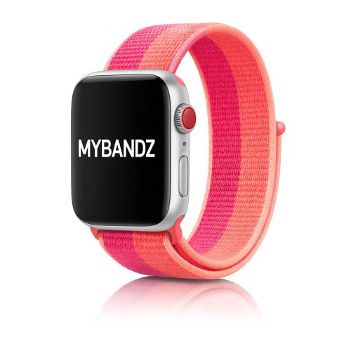 Apple Watch rugalmas szövet óraszíj /barack-rózsaszín/ 44/45/46/49 mm