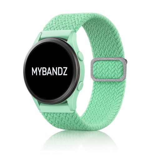 MYBANDZ Állítható elasztikus szövet óraszíj /pisztácia/ 20mm