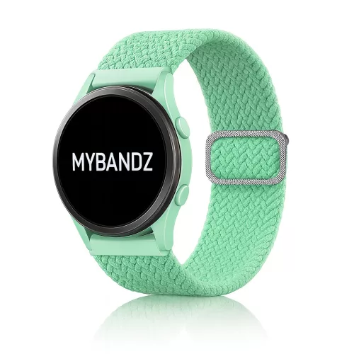 MYBANDZ Állítható elasztikus szövet óraszíj /pisztácia/ 22mm