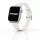 Apple Watch vékony bőróraszíj /fehér/ - ezüst csattal 44/45/46/49 mm