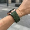 MYBANDZ Állítható elasztikus szövet óraszíj /zöld/ 20mm