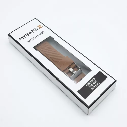 MYBANDZ Szilikon óraszíj /barna/ 22mm