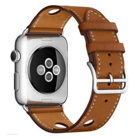 Apple Watch rally bőróraszíj /barna/ 44/45/46/49 mm