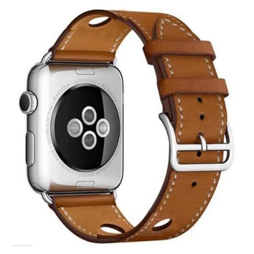 Apple Watch rally bőróraszíj /barna/ 44/45/46/49 mm