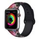 Apple Watch csatos szilikon óraszíj /black rose/ 44/45/46/49 mm