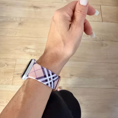 Apple Watch csatos szilikon óraszíj /Burberry/ 40/41 és 42mm