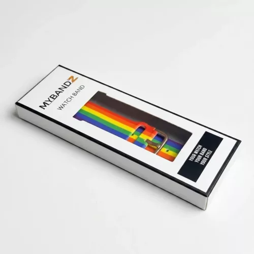 Apple Watch csatos szilikon óraszíj /rainbow/ 40/41 és 42mm