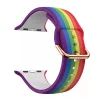 Apple Watch csatos szilikon óraszíj /rainbow/ 40/41 és 42mm
