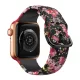 Apple Watch csatos szilikon óraszíj /black rose/ 40/41 és 42mm