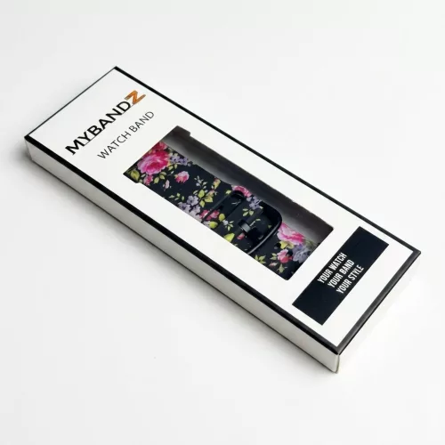 Apple Watch csatos szilikon óraszíj /black rose/ 40/41 és 42mm